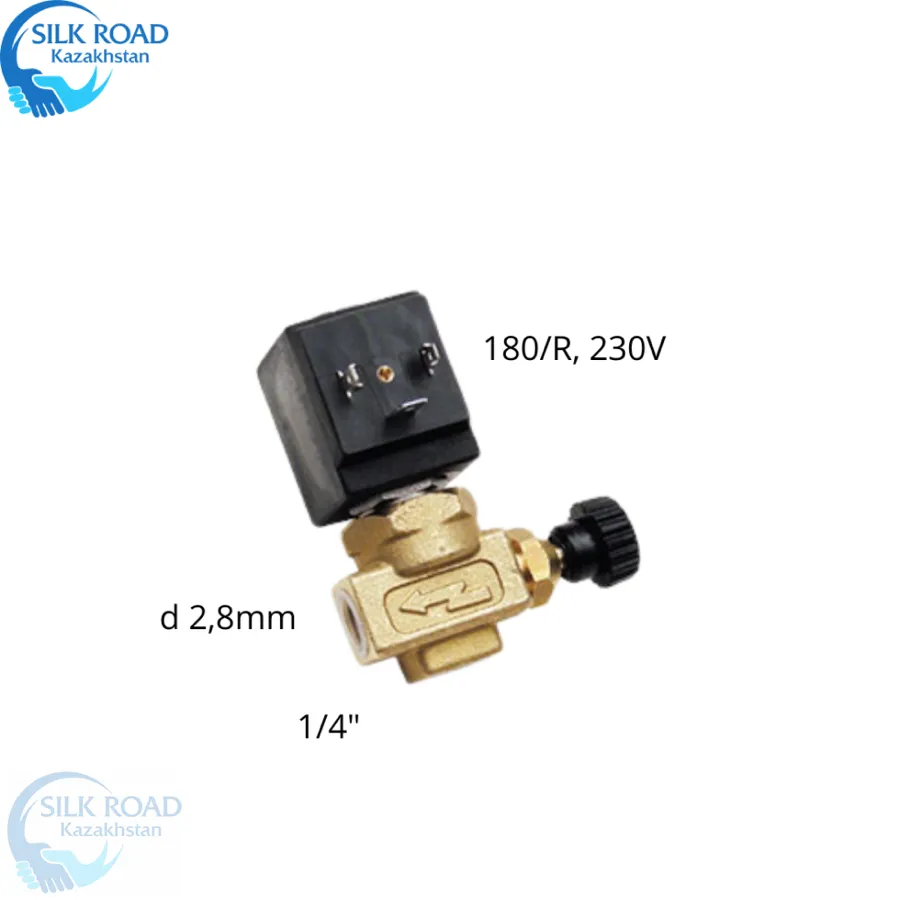 Электромагнитный клапан Sama 180/R 1/4"FF 220 В с регулировкой